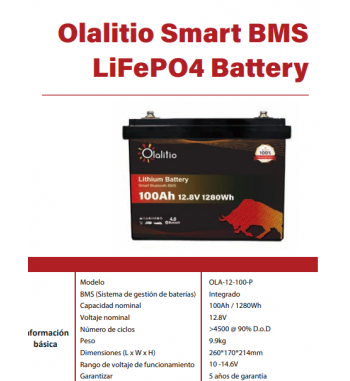 OLA-12-100-P BATERIA DE...